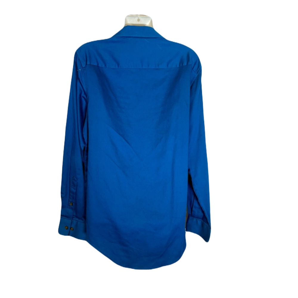 Van Heusen Vibrant Blue Button-Down Shirt - Picture 4 of 6